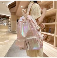 Mochila coreana de gran capacidad para estudiantes de secundaria y universidad, nueva mochila láser versátil de estilo japonés - details 10