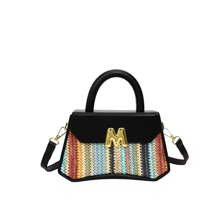 Moda arco iris portátil pequeño cuadrado bolsa 2025 primavera nueva luz de lujo bolsa de las mujeres versátil texturizado axilas bolsa de hombro - 1