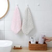 Toalla de Cara de Microfibra de Secado Rápido Toalla de Baño para Bebé a Rayas de Suave - details 2