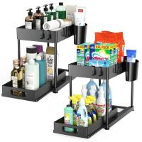 Organizador Colgante Para Baño y Cocina con Ganchos y Cestas Deslizantes Ecológicas - details 3