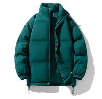 Chaqueta de pan con cuello alto para hombre, camiseta de algodón gruesa y cálida, informal, multicolor, mismo estilo, invierno - details 18