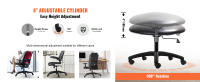 SucceBuy Base de repuesto para silla de oficina, 28", carga estática de 2500 libras, con 5 ruedas, cilindro de gas y placa de asiento, negro - details 1