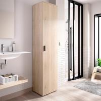 Armario Multiusos 1 Puerta, Madera de ingeniería, Blanco, 39x190x35cm - details 10
