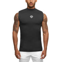 Camiseta de compresión para hombre, ropa ajustada para gimnasio, camiseta sin mangas para entrenamiento de culturismo y musculación - details 9