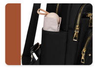 Mochila de moda con remaches para mujer, pequeña mochila de trabajo, bolso de hombro pequeño, mini mochila de viaje para mujer, bolso antirrobo - details 13