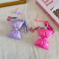Llavero De Goma PU Con Borla Para Niñas Decoración De Cadena De Mochila Y2K Encanto De Goma Acrílica Adorno De Bolso - details 0