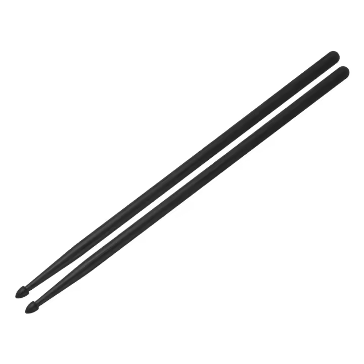 Baquetas de plástico para niños, palitos de tambor duraderos y ligeros con asas antideslizantes, instrumento Musical profesional, 5A, 1 par - 1