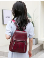 Mochila para mujer de gran capacidad, bolso de viaje a la moda, bolso de viaje con textura de cuero suave de PU - details 2