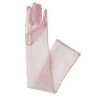 Bridal Mesh Tulle Gloves Elbow Length Transparent Sheer Gloves for Evening Party Dance Gloves - details 3