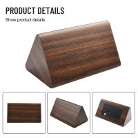 Reloj electrónico Triangular LED de madera, despertador Digital de temperatura y humedad, USB/AAA, Decoración de mesa de dormitorio - details 38