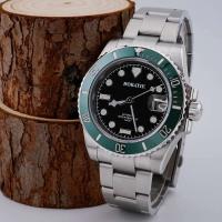 Reloj Automático ROKATIE 40mm NH35 Acero Inoxidable 904L Lujo de Negocios Luminoso Correa de Cuero - details 3