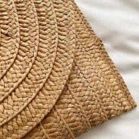 Bolso cruzado de hombro tejido de paja para mujer, bolso de mano de playa, bolsos de sobre hechos a mano informales de verano - details 28