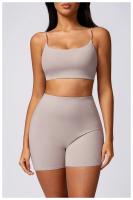 Ropa cómoda de yoga para mujeres, corbatas cortas sin mangas, material de nailon de estilo sólido - details 13