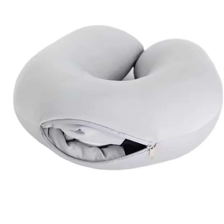 Almohadas de viaje deformables en forma de U, cojín de pingüinos de avión, almohada de cuello de juguete de peluche - 1