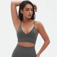 Top sin costuras Nylon de secado rápido Color sólido Adecuado para yoga y estiramientos Deportes profesionales - details 13