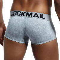 Marca JOCKMAIL, bragas masculinas, Boxers transpirables, ropa interior de algodón para hombres, bolsa convexa en U, calzoncillos sexis con estampado de hojas, pantalones cortos para el hogar - details 23
