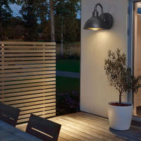 FAROLES minimalistas de pared para exteriores, luz de cuello de cisne Exterior de aluminio, luz de porche de granero de granja para jardín, garaje, patio, puerta delantera - details 8