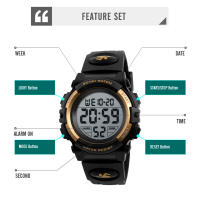 Reloj de pulsera impermeable SKMEI 5Bar para niños con luz LED pantalla digital para niños y niñas con alarma reloj de pulsera tipo digital made in china - details 9