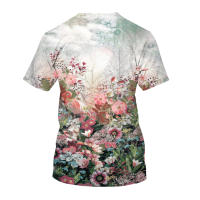 Camisetas 3D de manga corta y larga para hombre 2025, ropa de moda popular con elemento floral para imprimir, ropa de belleza de color. - details 7