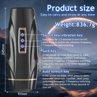 La masturbación masculina con calefacción eléctrica de taza de avión retráctil completamente automática se puede insertar en suministros para adultos - details 8