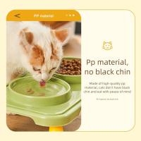 Cuencos dobles para comida de gato, cuenco de agua multifunción antideslizante, contenedor de comida para mascotas, cuenco de alimentación estable antideslizante para gatos, gatitos/cachorros/conejitos - details 7