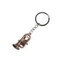 Mini juguetes de tendencia, Mini llavero de instrumentos, llavero de Metal de aleación de Zinc, saxofón, tres tipos, accesorios colgantes para coche - details 17