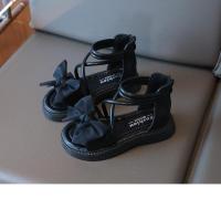 Gladiator Girls, zapatos de playa para niños, sandalias romanas con lazo y cremallera trasera, moda suave, novedad de verano 2025 - details 10
