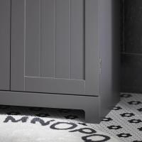 Armario de Baño de Suelo con 1 Estante y 2 Puertas 60 x 30 x 60 cm Ideal para Almacenamiento de Lavabo - details 16