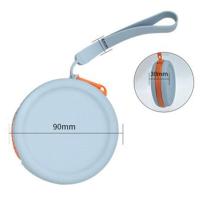 Monedero redondo bonito de silicona para mujer y niña, Mini bolsa para auriculares con llave, Color sólido, regalo para niño - details 0