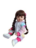BZDOLL-Muñeca Reborn realista de silicona suave, juguete de cuerpo completo, casa de juegos, regalo de cumpleaños encantador para niña, 55 CM, 22 pulgadas - details 2