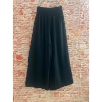 BUNO-Pantalones informales versátiles minimalistas para mujer, pantalones elásticos empalmados de cintura alta con bolsillos y pliegues, holgados, de color liso, a la moda, verano 2024 - details 12