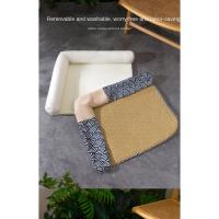 Almohada de Cama de Perro Refrigerada de Verano Alfombra de Ratán Transpirable y Desmontable para Mascotas Impermeable, Resistente al Desgaste - details 10