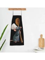Delantal de Ratatouille Remy para hombre y mujer, babero de cocina para hornear, cocinar, cocinar, pintar - details 5