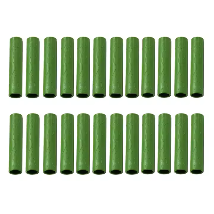 Estaca de jardín de 8MM, conectores rectos de plástico, tubo de conexión, estaca de soporte para plantas de alta resistencia, 20 piezas - 1