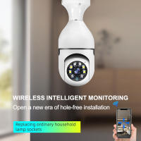 Cámara de vigilancia con bombilla Wifi, visión nocturna a todo Color, seguimiento humano automático, Zoom, Monitor de seguridad interior - details 1