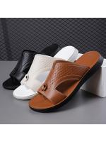 Sandalias sandalias de cuatro estaciones antideslizantes y resistentes al desgaste de los hombres desgaste interior y exterior verano nueva versión coreana zapatos de playa de gran tamaño - details 4