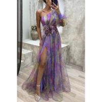 Vestido Elegante de Malla Multifuncional para Mujer Estilo Descubierto con Hombros - details 7