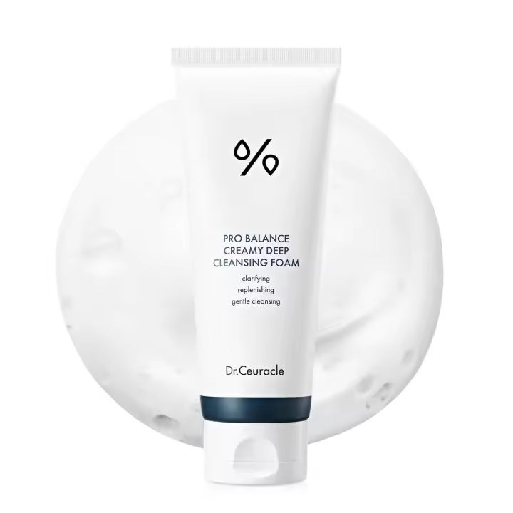Dr.Ceuracle Pro Espuma de limpieza profunda cremosa (150 ml / 5,07 fl. oz.) - Limpiador facial hidratante diario coreano con 6 probióticos para - 1