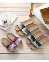 Zapatillas de Lino de Cuatro Temporadas para Mujeres Ligeras, Silenciosas, Suaves Suela de Madera para Hogar - details 13