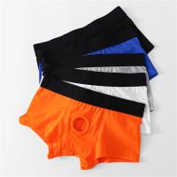 Hombres Calzoncillos Pene Abierto Agujero de la bolsa Boxer Shorts Cockring Bragas Ropa interior de algodón Bóxers hombre - details 0