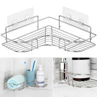 Estante de Ducha en Esquina Montado en la Pared Organizador de Baño de Acero Inoxidable Estante de Almacenamiento de Champú y Jabón Triangular - details 5