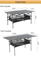 Mesa de picnic para camping, mesa plegable ligera y portátil para caravanas - details 0