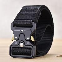 Cinturón táctico para hombre para caza al aire libre, cinturón multifuncional para combate y supervivencia, cinturón deportivo de nailon de lona de alta calidad para hombre - details 0