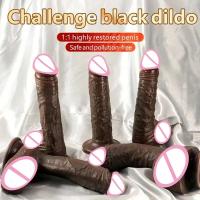 Leten-consolador grande realista para hombres y mujeres, pene largo, penetración, doble Anal, masturbación, Sexy, bienestar Sexual, Juguetes sexuales - details 0