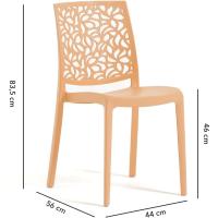 Muebles de Exterior de Polipropileno con Fibra de Vidrio Ideal para Interior, Cocina, Jardín, Sillas de Restaurante y Contract - details 7