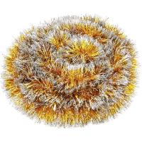 Guirnalda de Navidad Brillante Metálica 39,4 Pies de Adorno Colgante para Árbol de Navidad en Interior y Exterior (Morado) - details 4