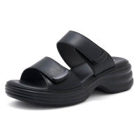 159-1 Nuevas Sandalias de Mujer 2025 Moda Casual Versátiles con Velcro Suela Gruesa - details 2
