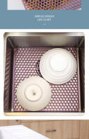 4 Uds filtro de cocina tapete contra salpicaduras decoración de mesa 30,5X30,5 cm - details 8