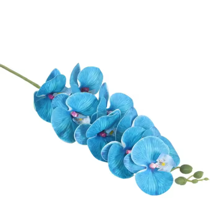 Rama de Phalaenopsis Artificial de 9 cabezas, 98cm, orquídeas polilla falsas de lujo, impresión 3D, planta verde de tacto Real, sala de estar y balcón - 1