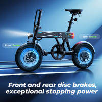 iScooter EB1 Bicicleta Eléctrica para Adultos Marca de Acero de Carbono Freno de Disco Doble - details 6